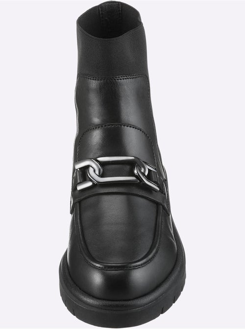Bottines Cuir Nappa De Vache - Taille Standard - helline - Kiabi