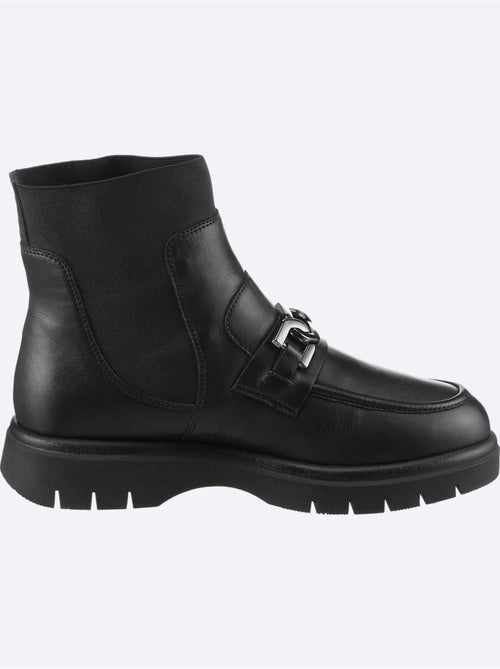Bottines Cuir Nappa De Vache - Taille Standard - helline - Kiabi
