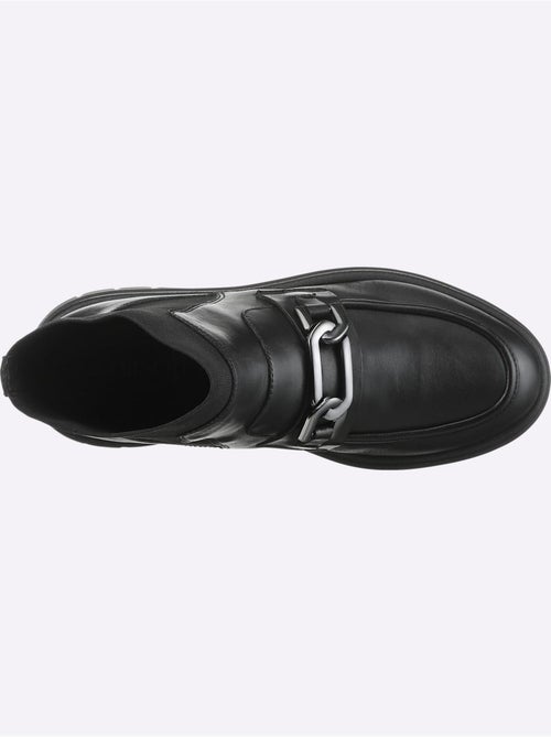 Bottines Cuir Nappa De Vache - Taille Standard - helline - Kiabi