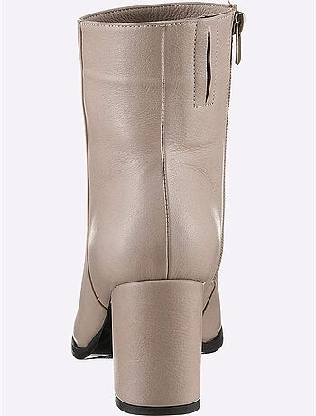 Bottines Cuir Nappa De Vache - Taille Standard - Helline