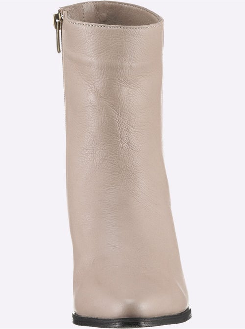 Bottines Cuir Nappa De Vache - Taille Standard - helline - Kiabi