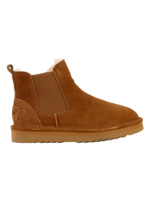 Bottines Cuir Natural World - Kiabi