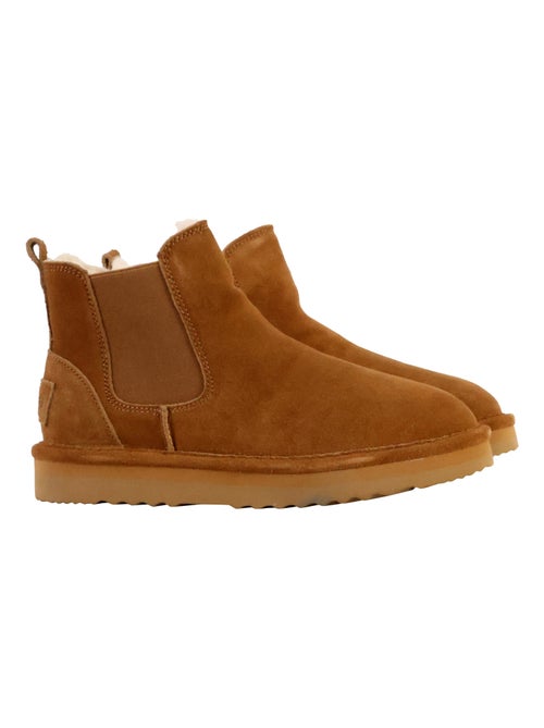 Bottines Cuir Natural World - Kiabi