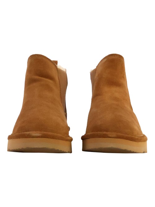 Bottines Cuir Natural World - Kiabi