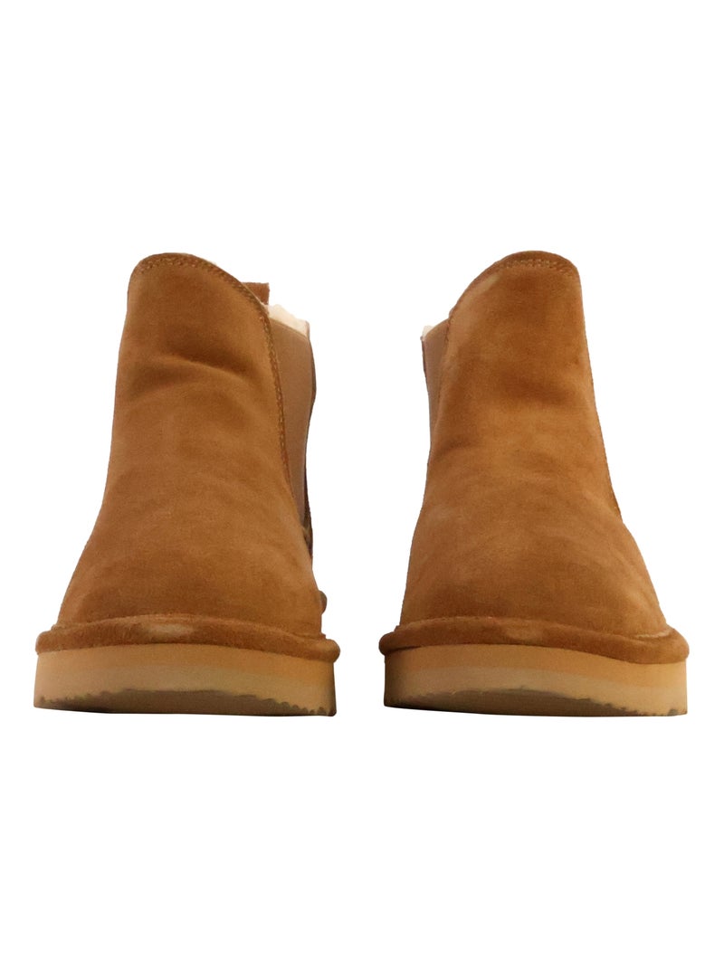 Bottines Cuir Natural World Camel - Kiabi