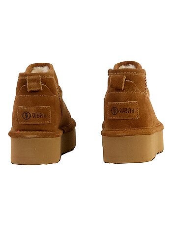 Bottines Cuir Natural World