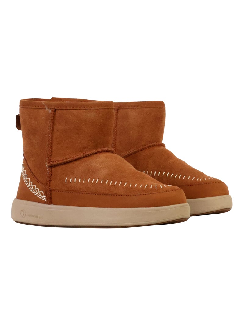 Bottines Cuir Natural World Camel - Kiabi