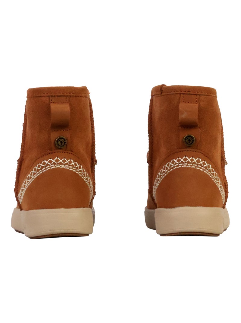 Bottines Cuir Natural World Camel - Kiabi