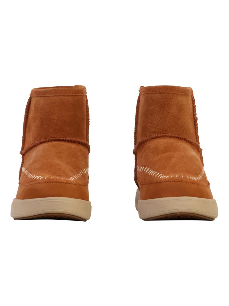 Bottines Cuir Natural World Camel - Kiabi