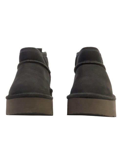Bottines Cuir Natural World - Kiabi