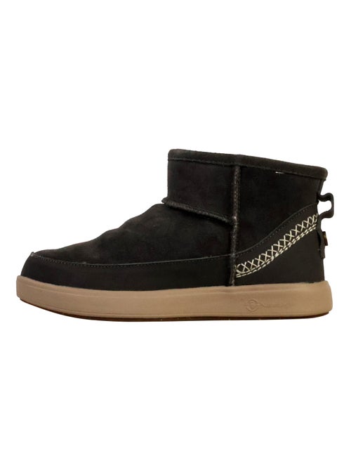 Bottines Cuir Natural World - Kiabi