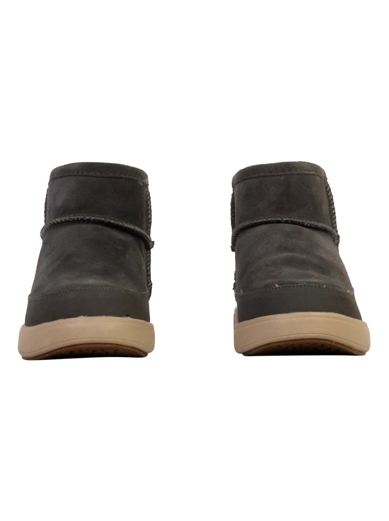 Bottines Cuir Natural World Gris - Kiabi
