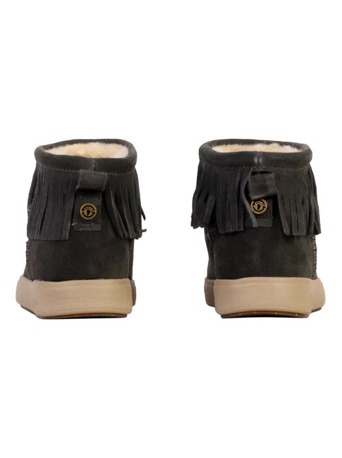 Bottines Cuir Natural World - Kiabi