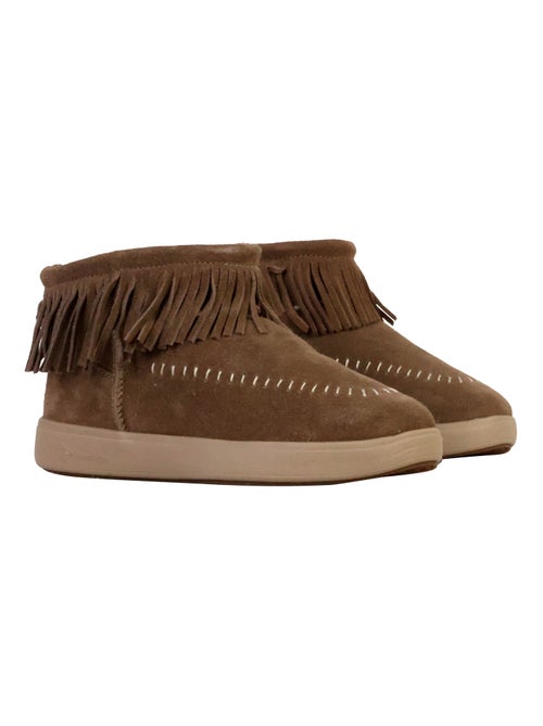 Bottines Cuir Natural World - Kiabi