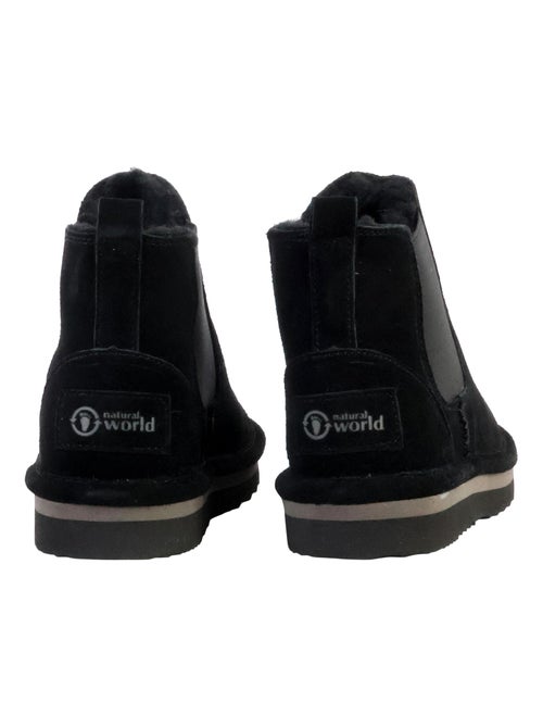Bottines Cuir Natural World - Kiabi