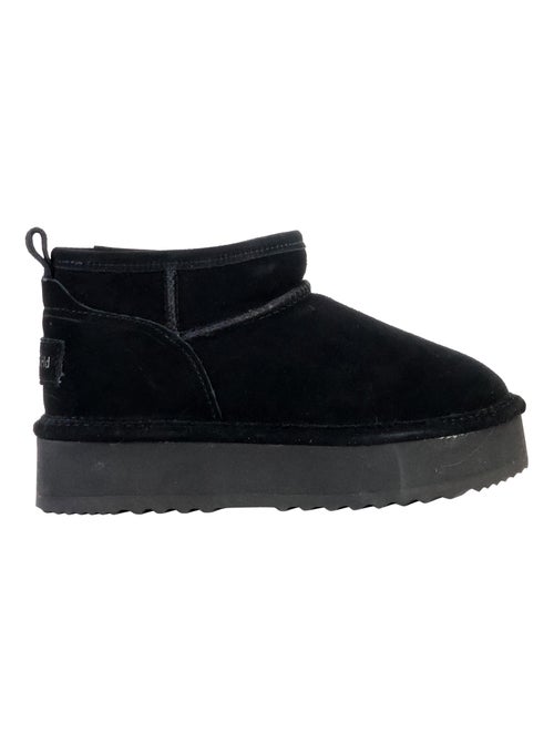 Bottines Cuir Natural World - Kiabi