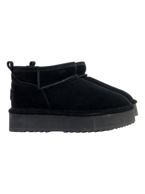 Bottines Cuir Natural World - Kiabi
