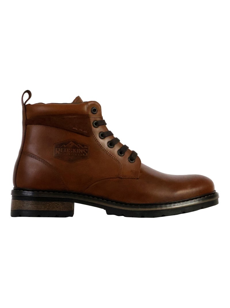 Bottines Cuir Redskins Exist Marron - Kiabi
