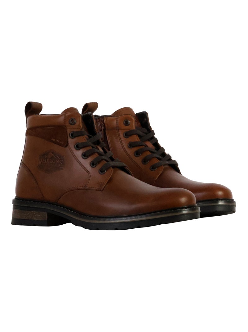 Bottines Cuir Redskins Exist Marron - Kiabi