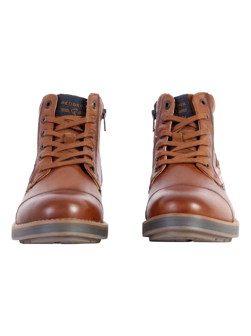 Bottines Cuir Redskins Lessing Marron - Kiabi