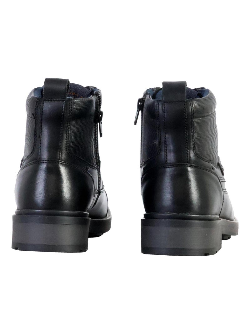 Bottines Cuir Redskins Lessing Noir - Kiabi