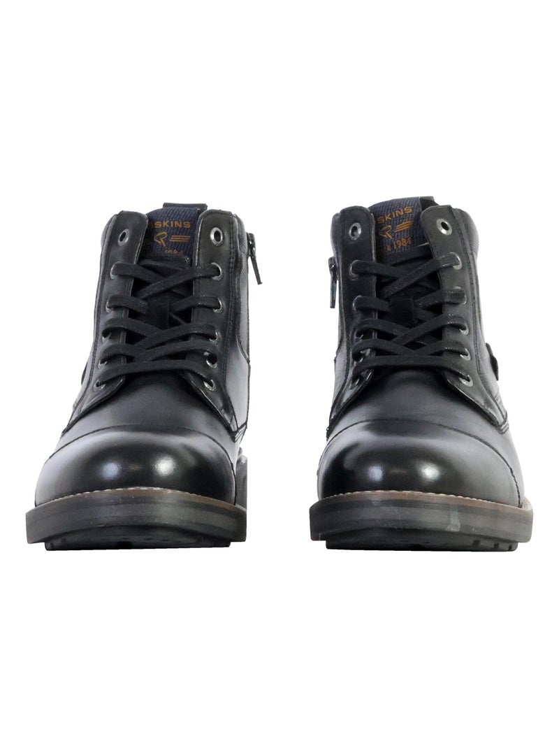 Bottines Cuir Redskins Lessing Noir - Kiabi