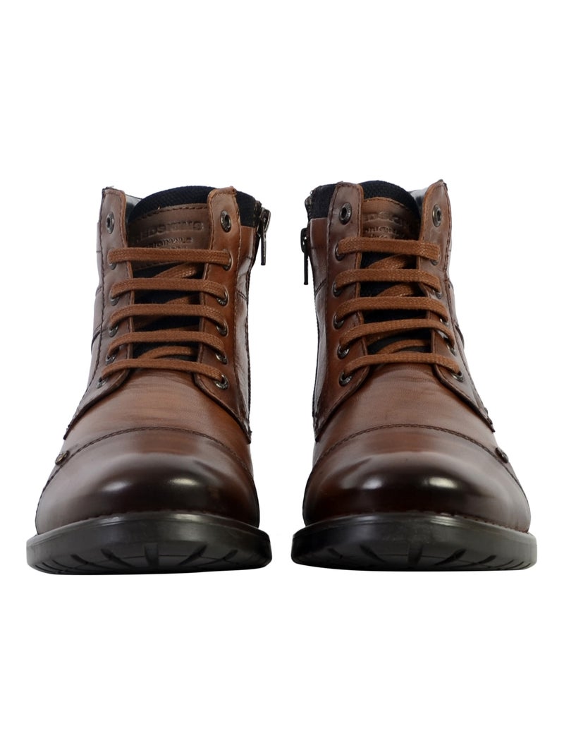 Bottines Cuir Redskins Nervous Marron - Kiabi
