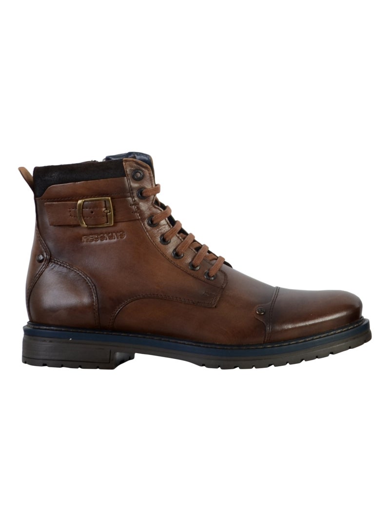 Bottines Cuir Redskins Tendance Marron - Kiabi