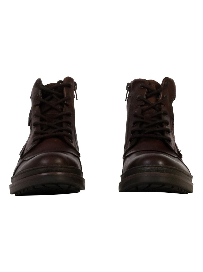 Bottines Cuir Redskins Triomphe Marron - Kiabi