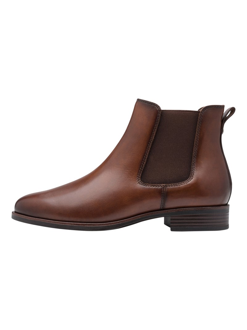 Bottines Cuir Tamaris Bordeaux - Kiabi