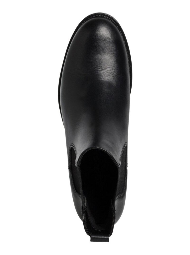 Bottines Cuir Tamaris Chelsea Noir - Kiabi