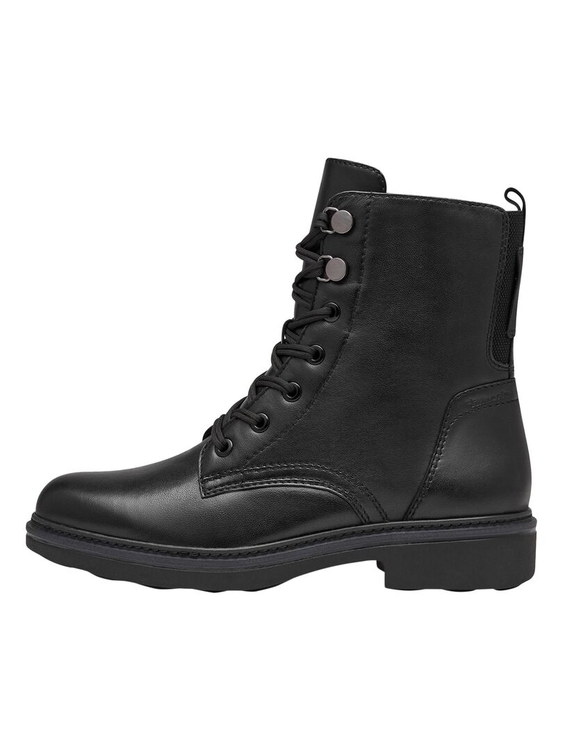 Bottines Cuir Tamaris Comfort Noir - Kiabi