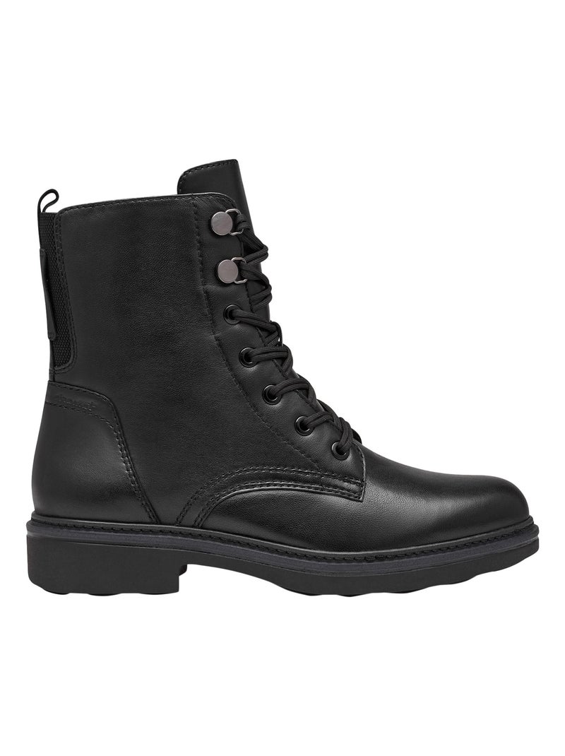 Bottines Cuir Tamaris Comfort Noir - Kiabi