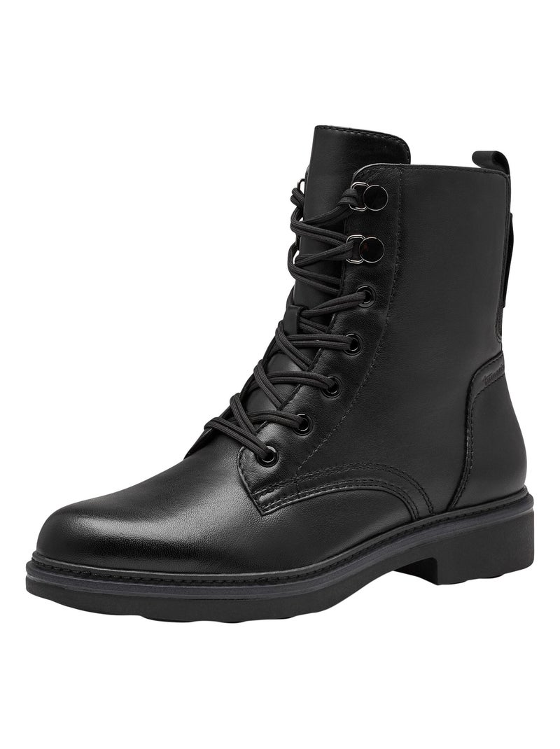 Bottines Cuir Tamaris Comfort Noir - Kiabi