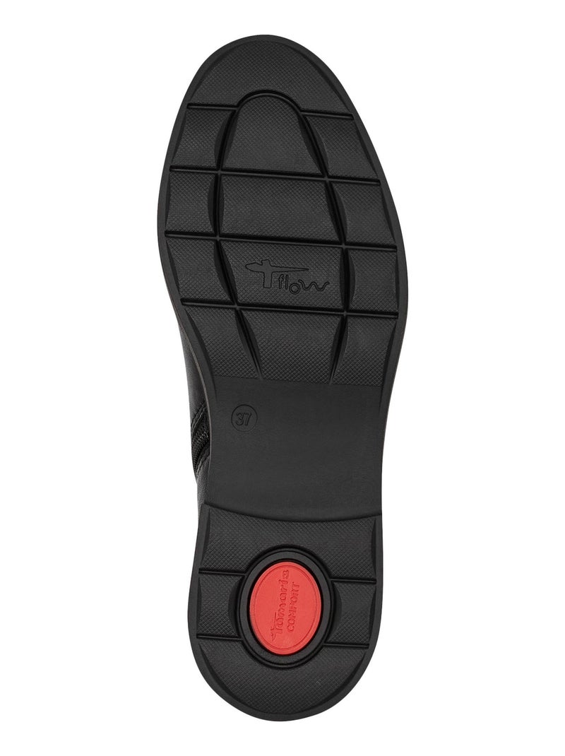 Bottines Cuir Tamaris Comfort Noir - Kiabi
