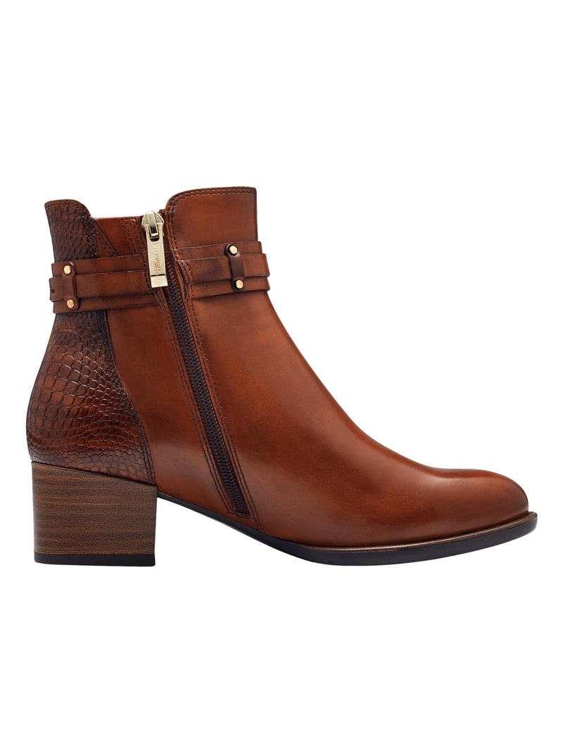 Bottines Cuir Tamaris Marron - Kiabi