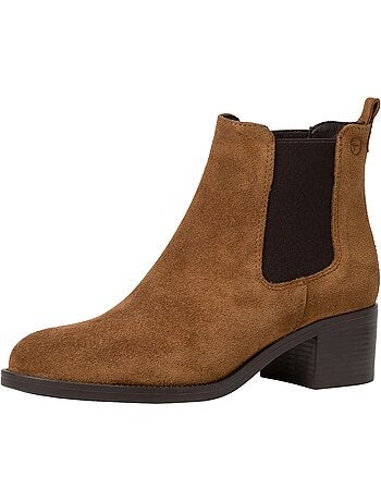 Bottines cuir tamaris
