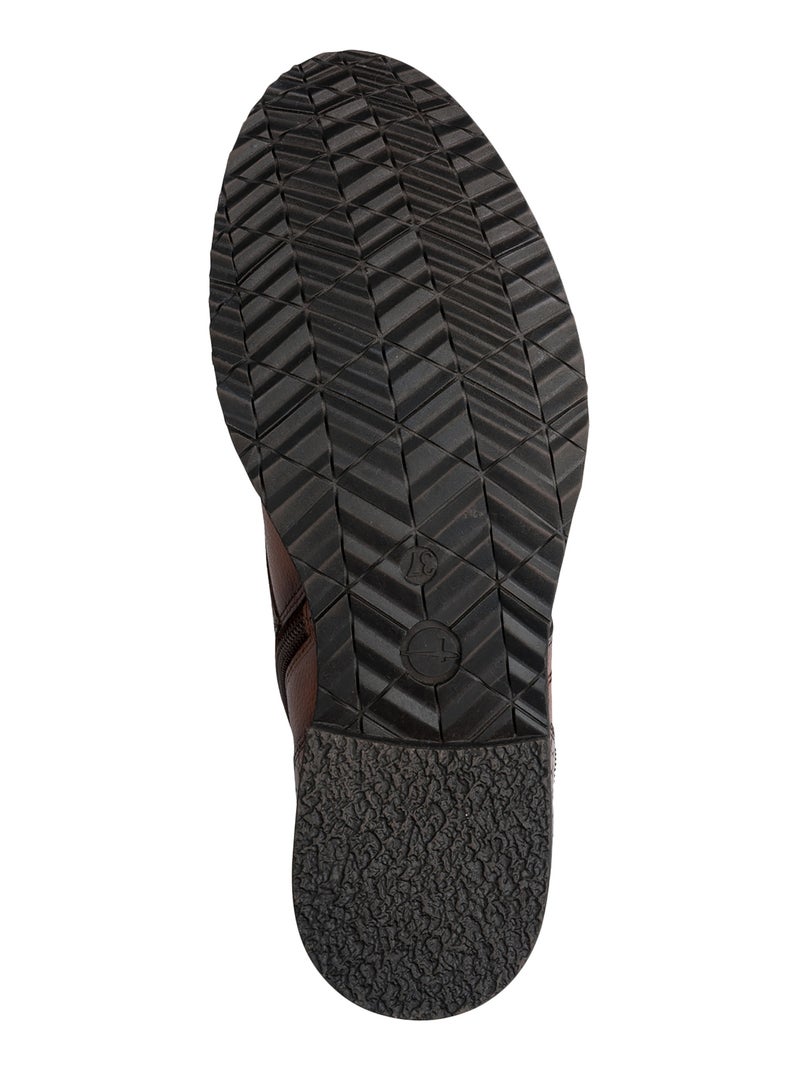 Bottines Cuir Tamaris Marron - Kiabi