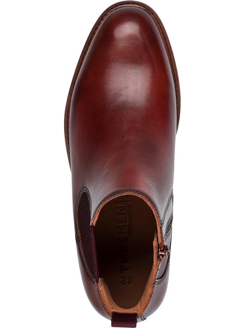 Bottines Cuir Tamaris Marron - Kiabi