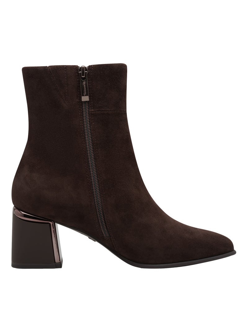 Bottines Cuir Tamaris Marron - Kiabi