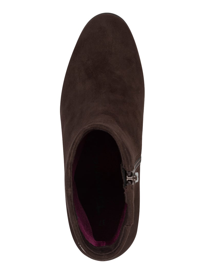 Bottines Cuir Tamaris Marron - Kiabi