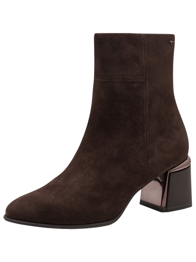 Bottines Cuir Tamaris Marron - Kiabi