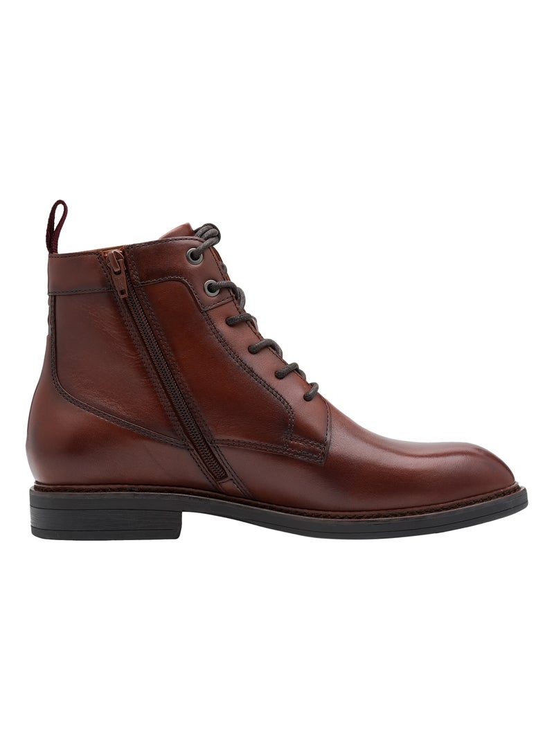 Bottines Cuir Tamaris Marron - Kiabi