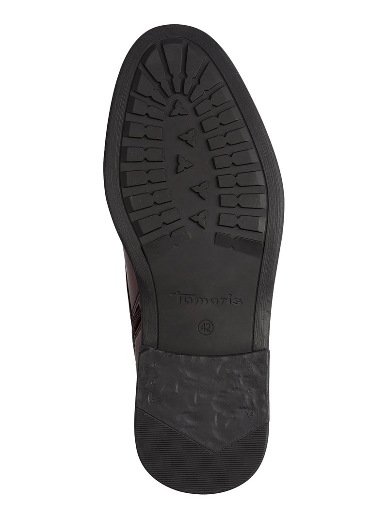 Bottines Cuir Tamaris Marron - Kiabi