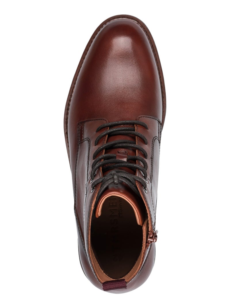 Bottines Cuir Tamaris Marron - Kiabi