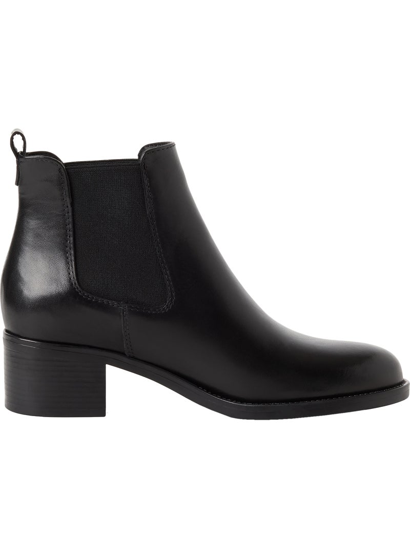 Bottines Cuir Tamaris Noir - Kiabi