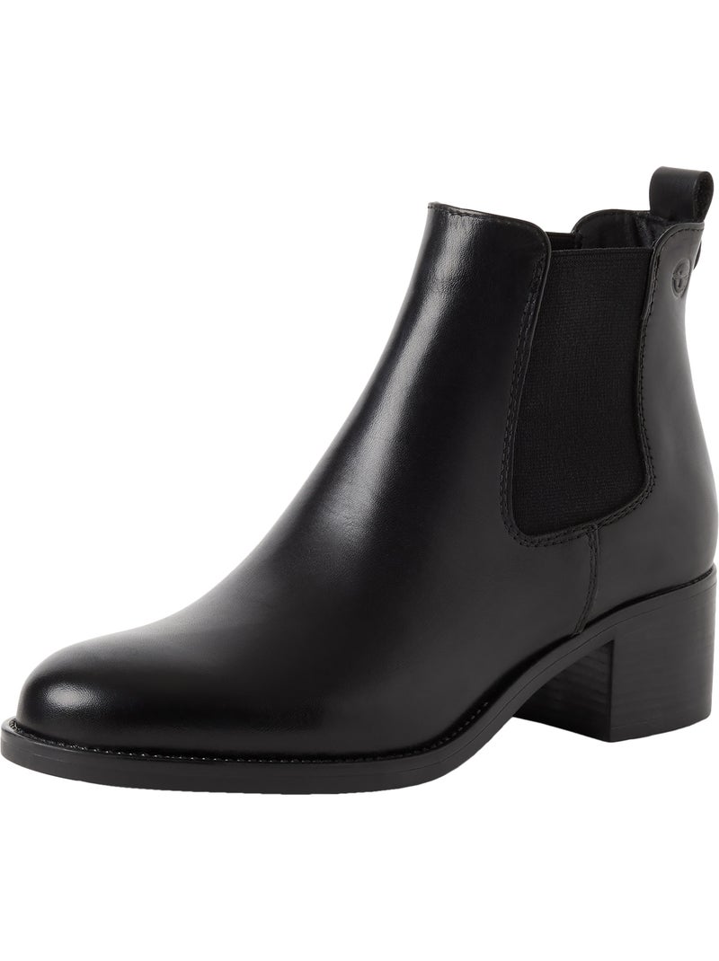 Bottines Cuir Tamaris Noir - Kiabi