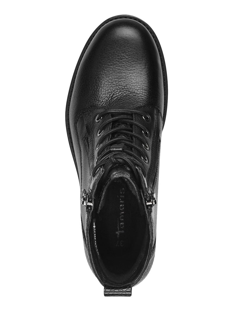 Bottines Cuir Tamaris Noir - Kiabi