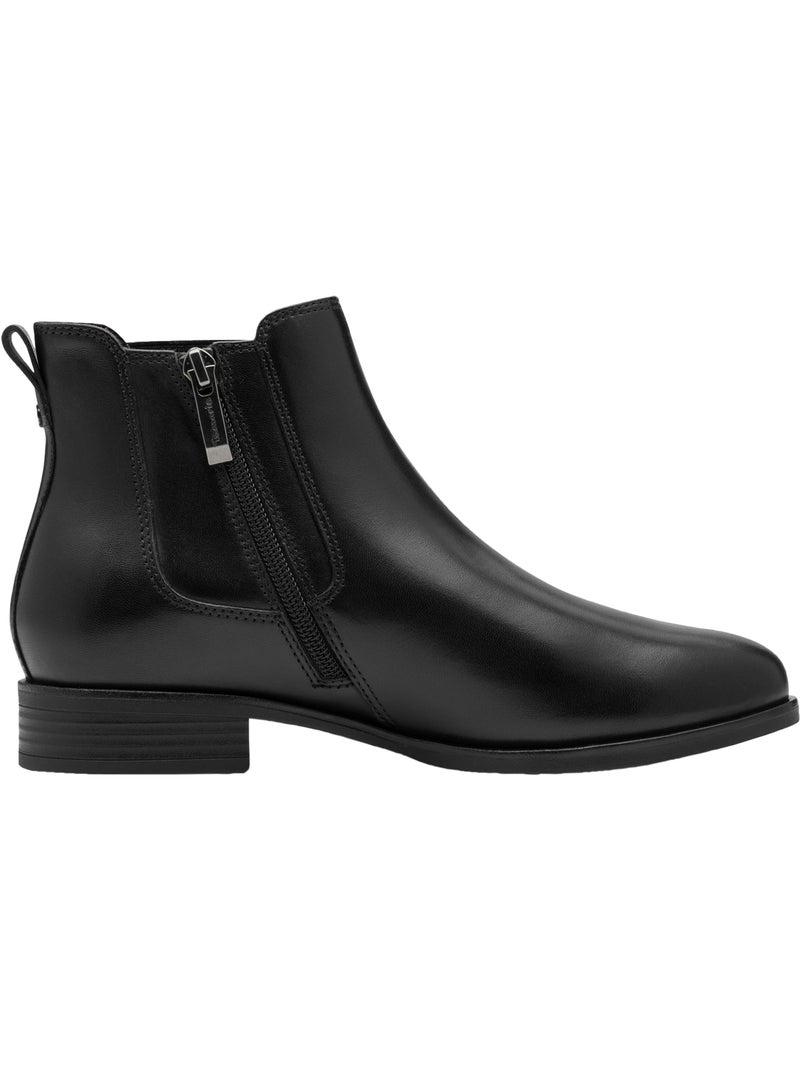 Bottines Cuir Tamaris Noir - Kiabi
