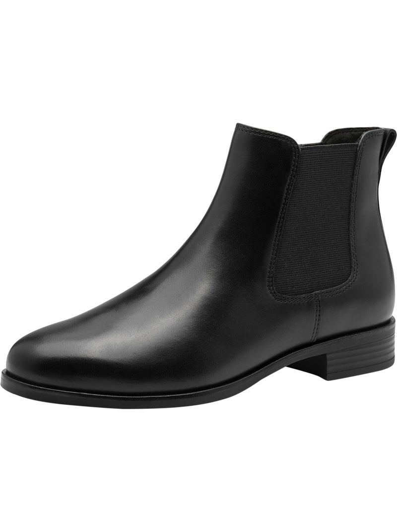 Bottines Cuir Tamaris Noir - Kiabi